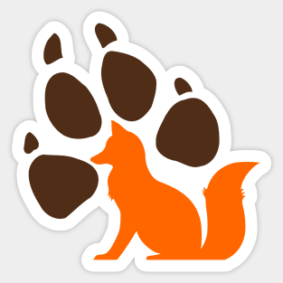 fox paw Sticker